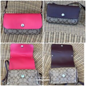 Coach Pink and Purple Reversible Women's Shoulder Bag